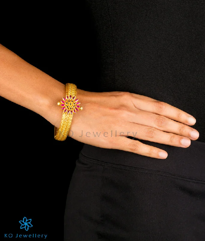 Glossy pearl bangles-The Suryakanti Silver Bracelet  (Size 2.2/2.4/2.6/2.8)