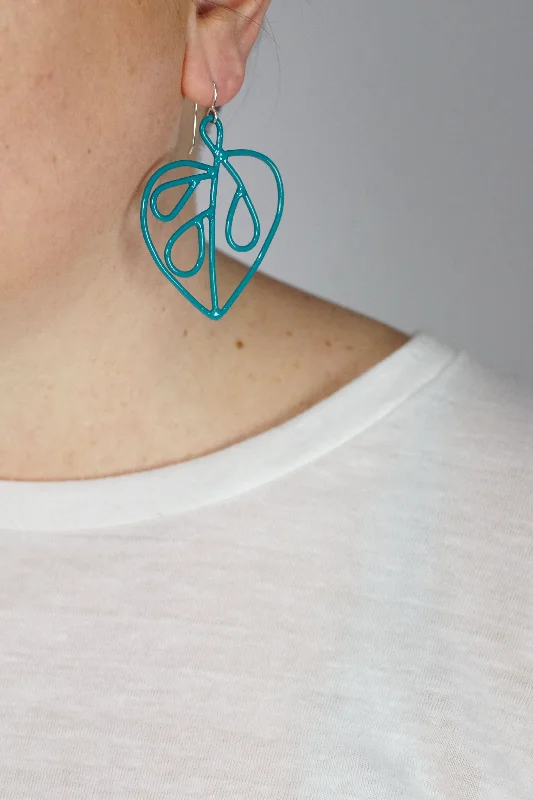 Petite Ada Earrings 2 in Bold Teal