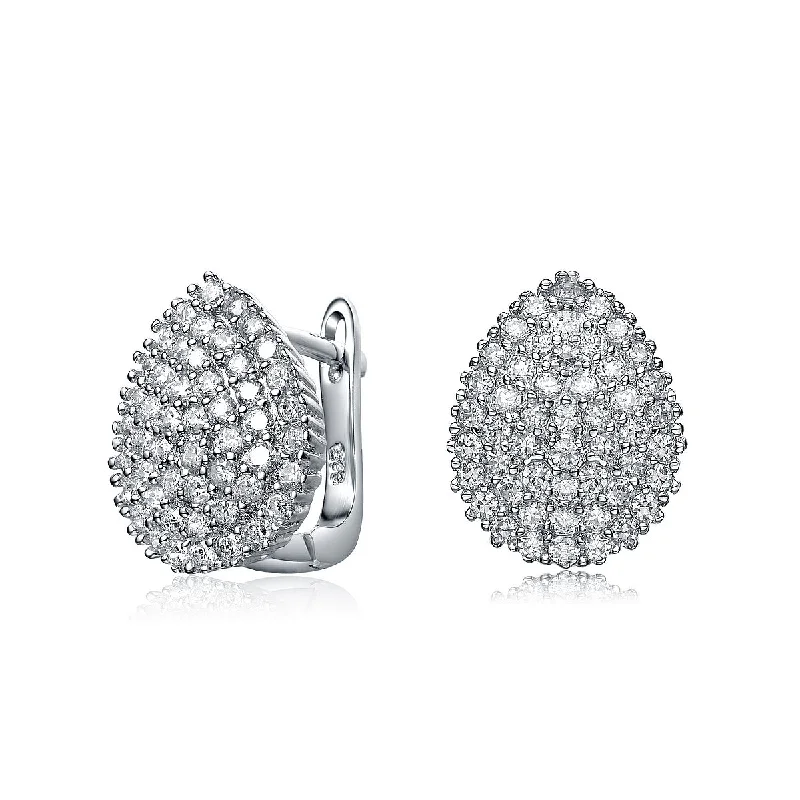 Elise Pear Shaped Stud Earrings