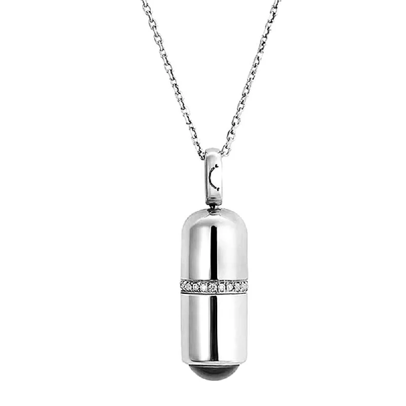 Sleek bar necklaces-Creative Capsule Pendant 100 Languages I Love You Carved Necklace Valentine Gift - no