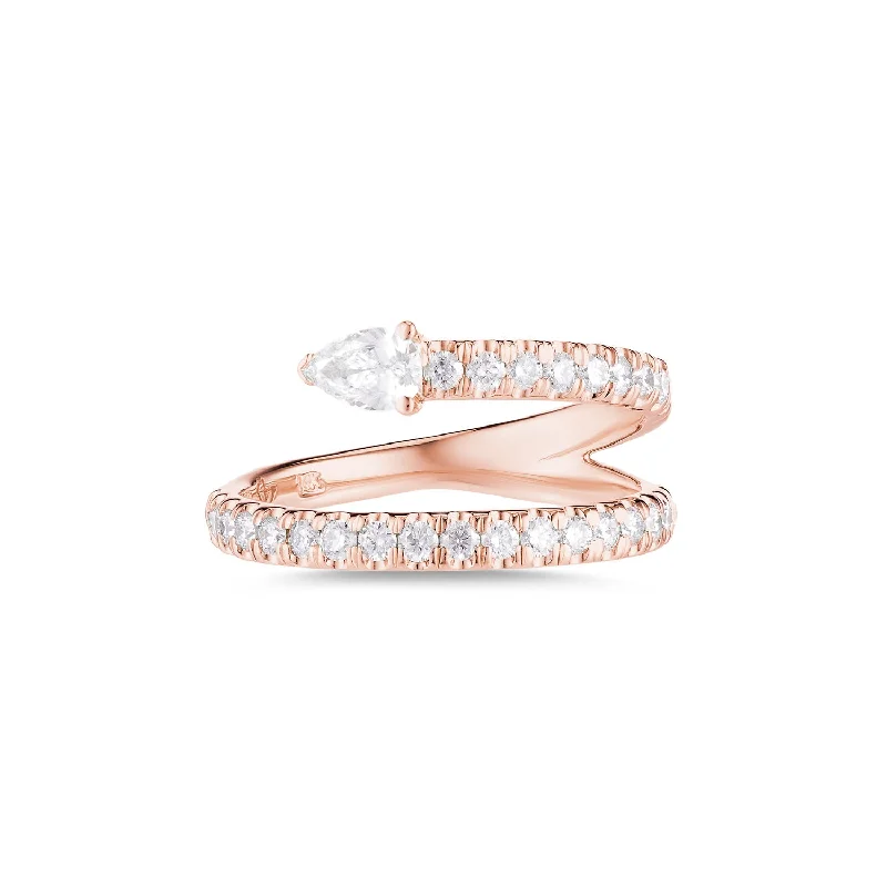 Vivid diamond rings-Serpent Ring