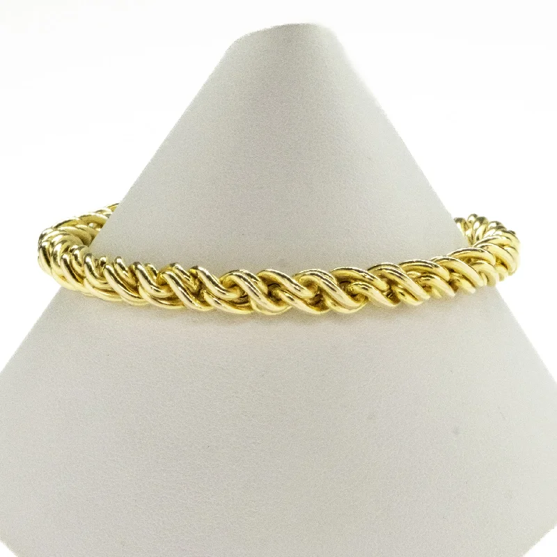 Retro flair bangles-6mm Fancy Fashion Bracelet 7.5" in 14K Yellow Gold