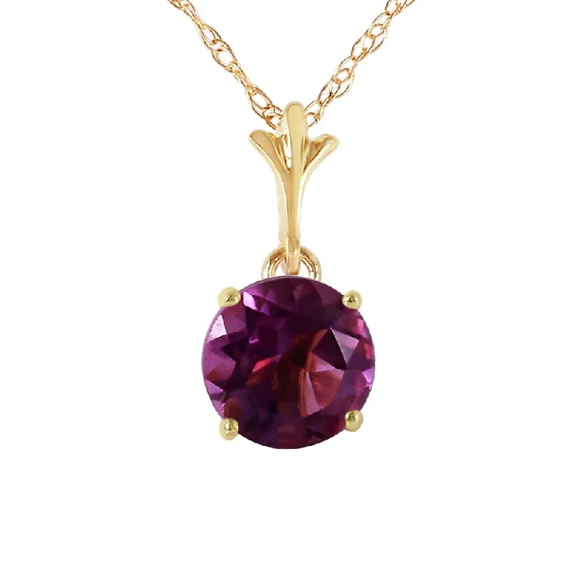 Vibrant enamel necklaces-1.15 Carat 14K Gold Love Your Smile Amethyst Necklace