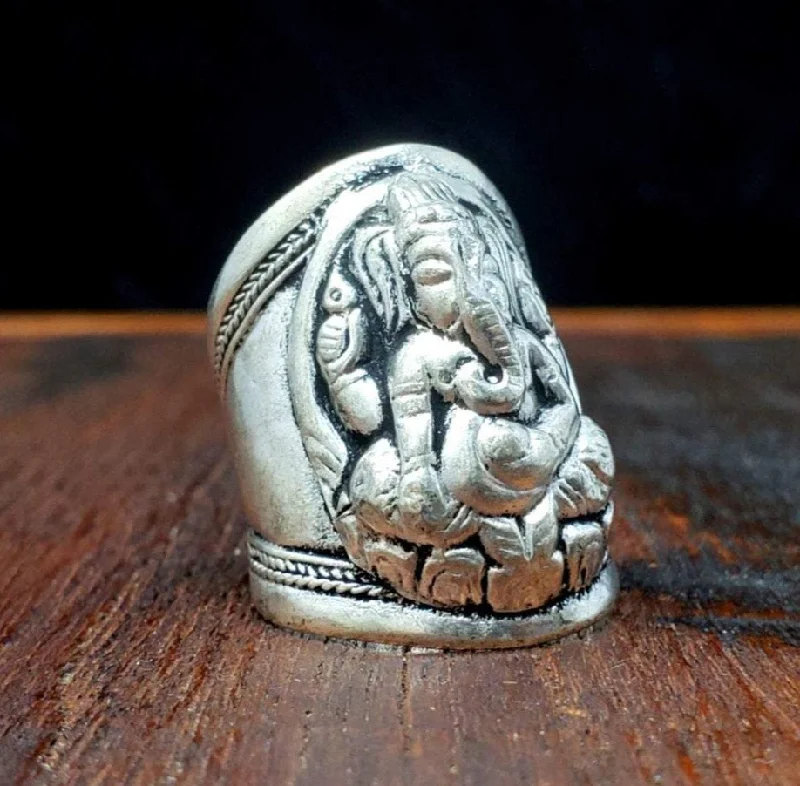 Topaz rings-Ganesha Ring