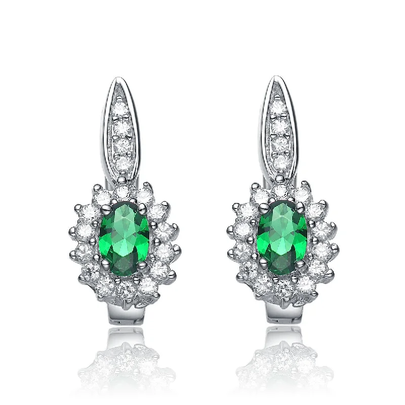 Aurélie Oval Drop Earrings