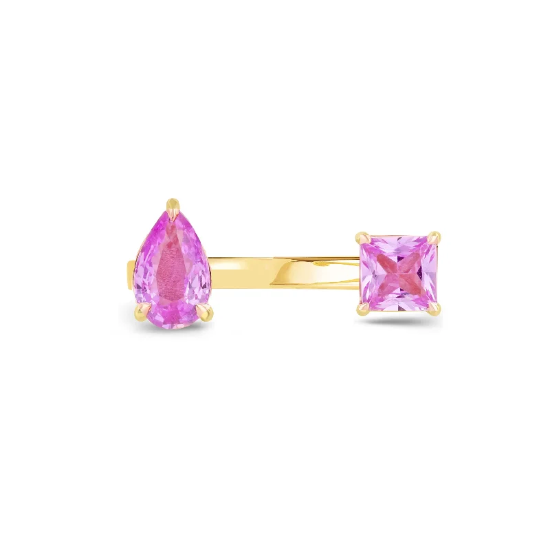 Java tile rings-Pink Sapphire Reign Ring