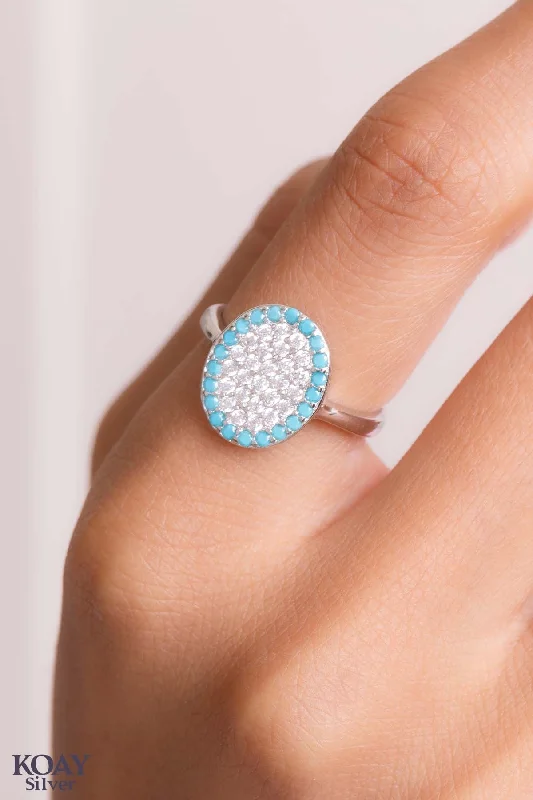 Turquoise cut rings-Turquoise Ring (08)