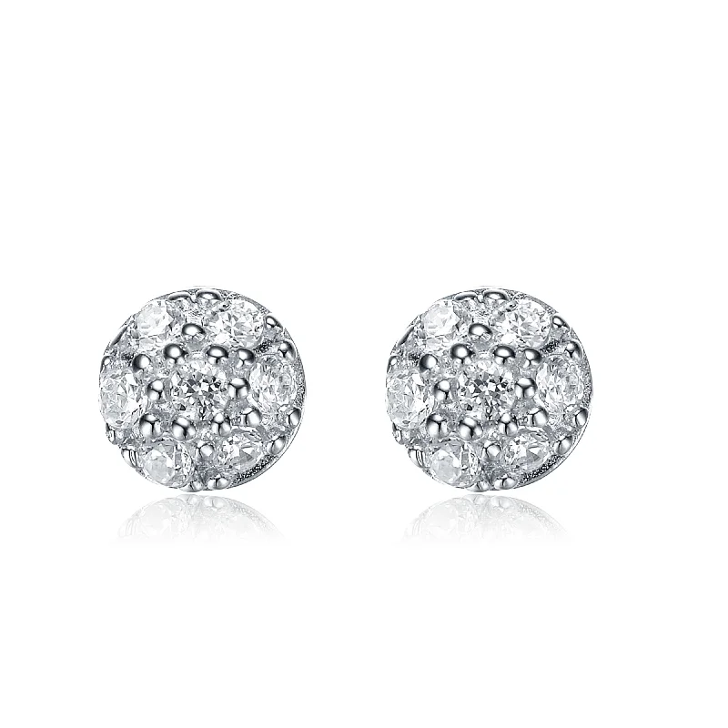 Mini Marie Round Stud Earrings