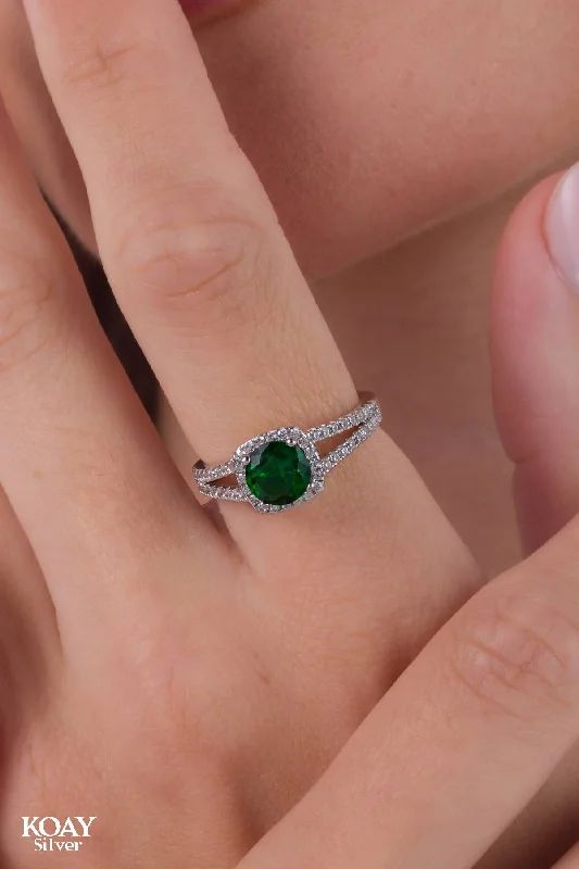 Zircon Ring (043-Green-02)