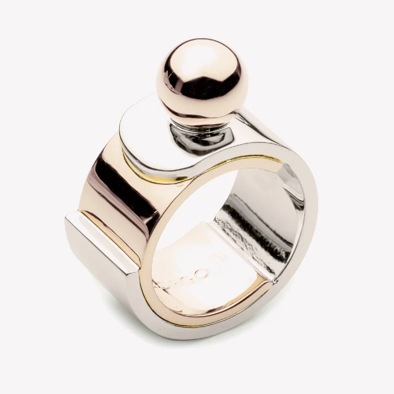 New moon rings-OVERLAY PINKY RING