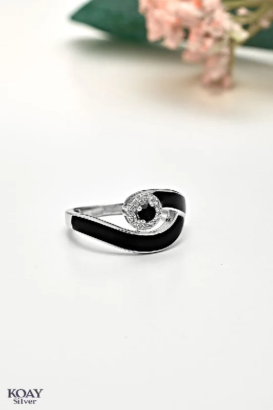 Fox design rings-Zircon Ring (060-Black)