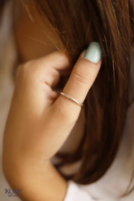 Spinel cut rings-Thin PLain Ring