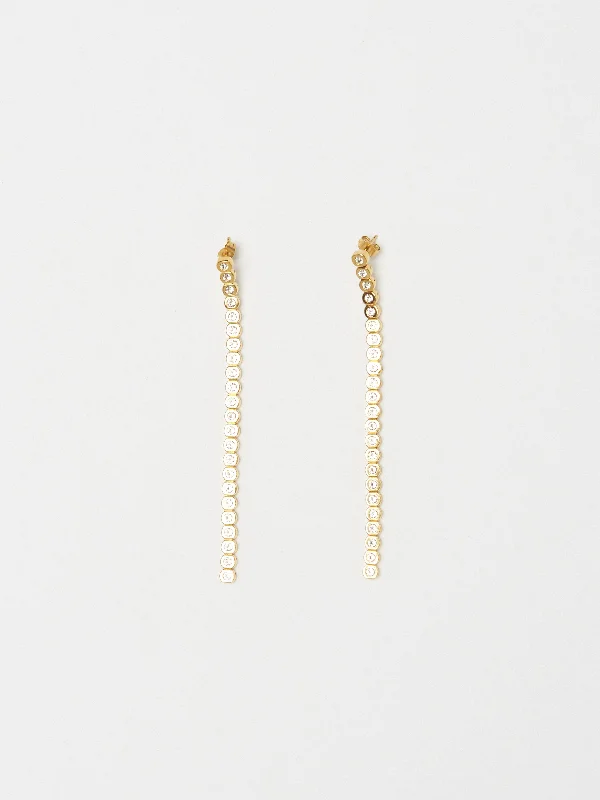 Mika Diamond Line Earrings