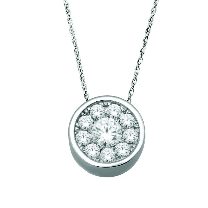 Cosmic glow necklaces-De Couer 10k White Gold 1/4ct TDW Diamond Necklace