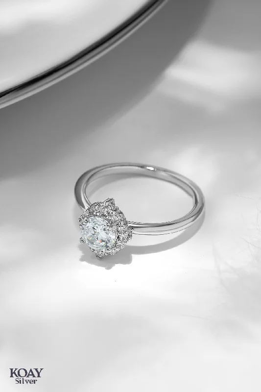 Dainty silver rings-Zircon (022) Ring