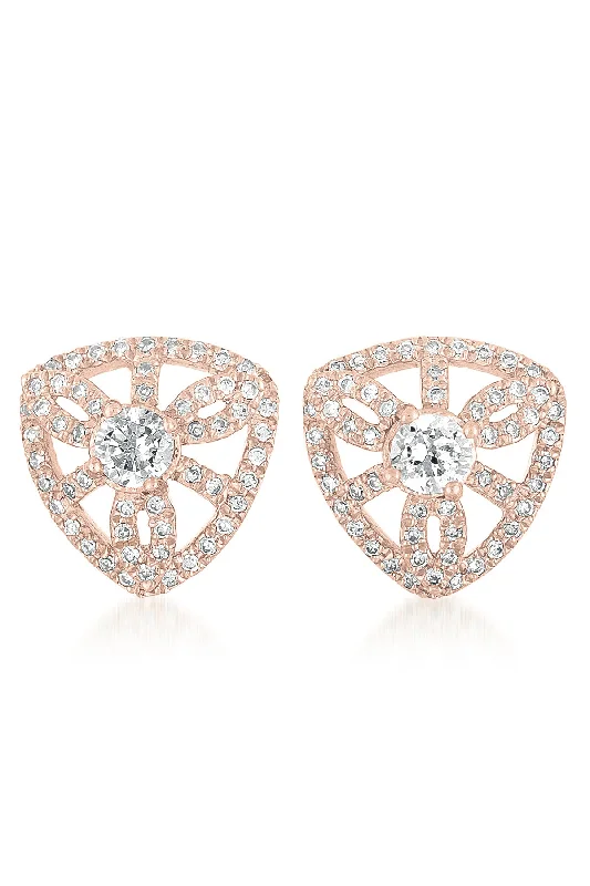 Isabelle Zirconia Crest Earrings