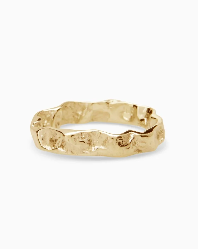 Light accent rings-Arc Ring | Solid Gold