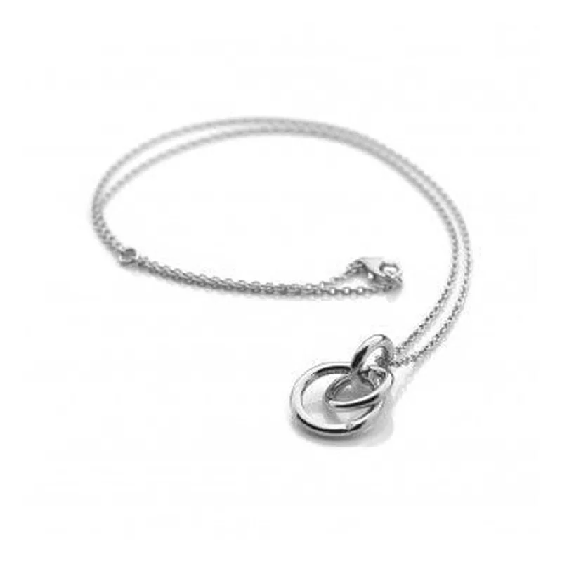 Dove feather engagement rings-HD Silver Eternal Pendant + 16'-18' Chain