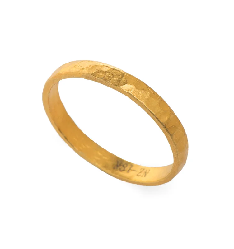 Flow style rings-Nava Zahavi 18K Yellow Gold Stack Ring