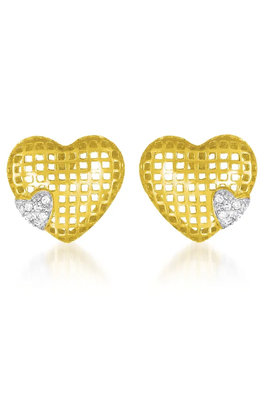 Annette Heart Shape Lace Earrings