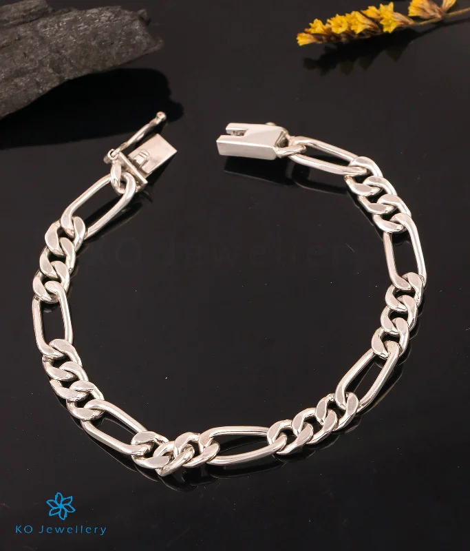 Full moon bangles-The Abhinay Silver Link Bracelet