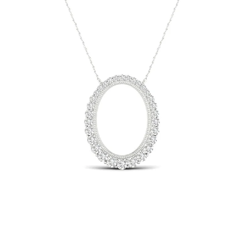 Quartz stone necklaces-De Couer 10k Gold 1/4ct TDW Diamond Journey Necklace