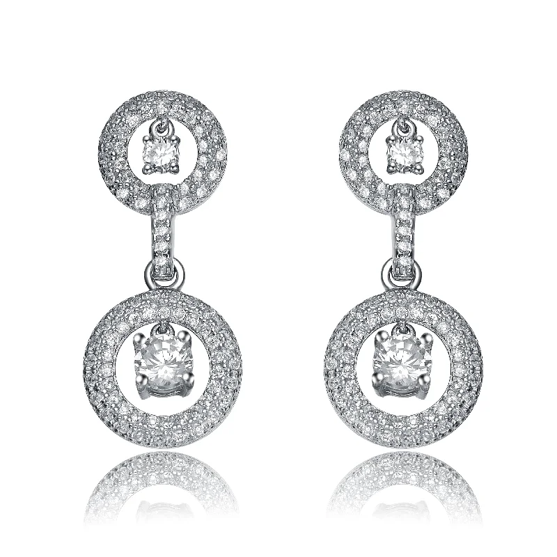 Fabienne Double Circle Earrings