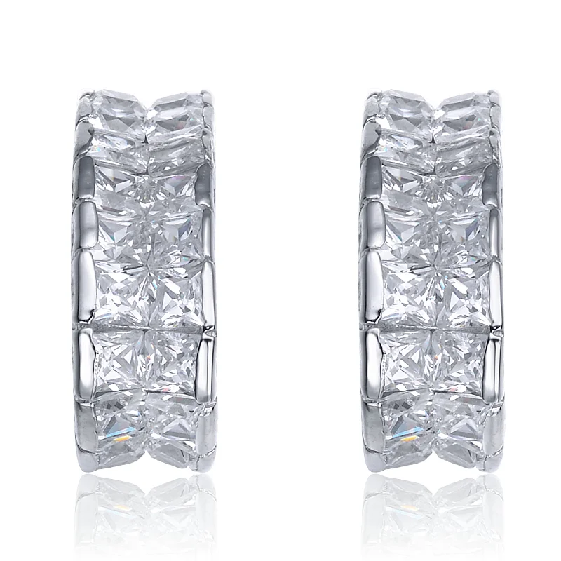 Renée Zirconia Hoop Earrings