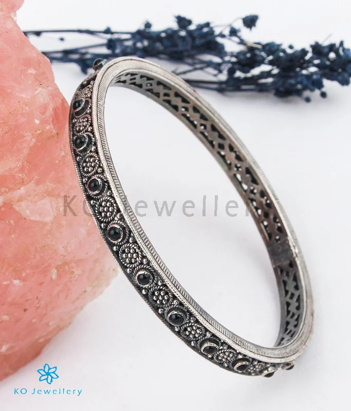 Textured metal bangles-The Ankita Silver Bangle (Size/2.2/2.4/2.6/2.8)