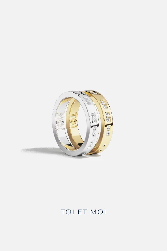 Bow design rings-TOI MOI Morse Code Ring