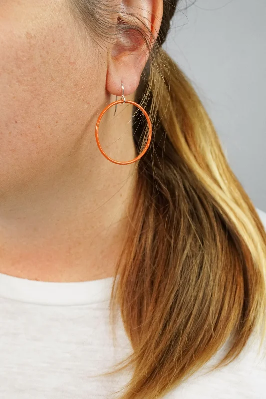 Medium Evident Earrings in Burnt Orange