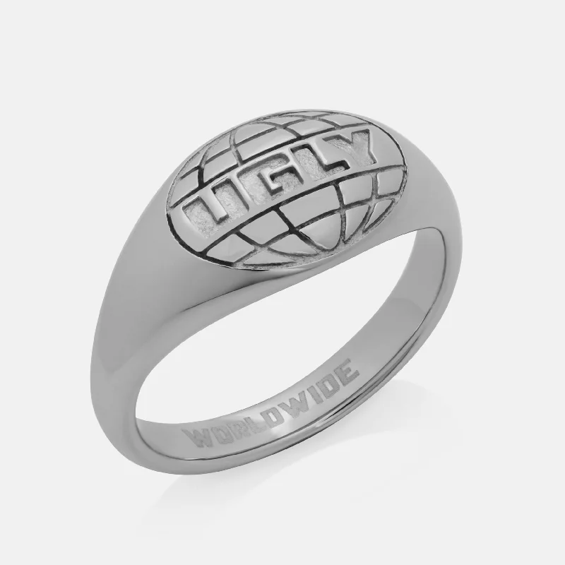 Onyx inlay rings-Signal x UGLYWORLDWIDE