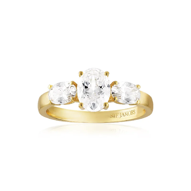 Matte band rings-Ring Ellisse Tre