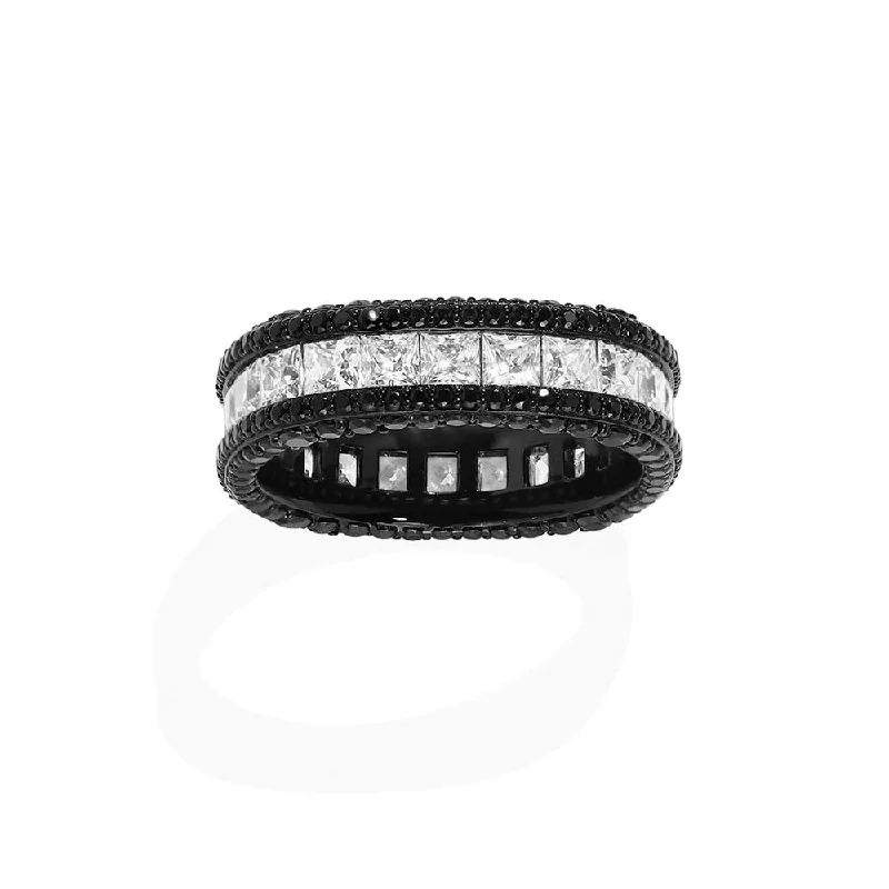 Mystic eye rings-Black Pavé Ring