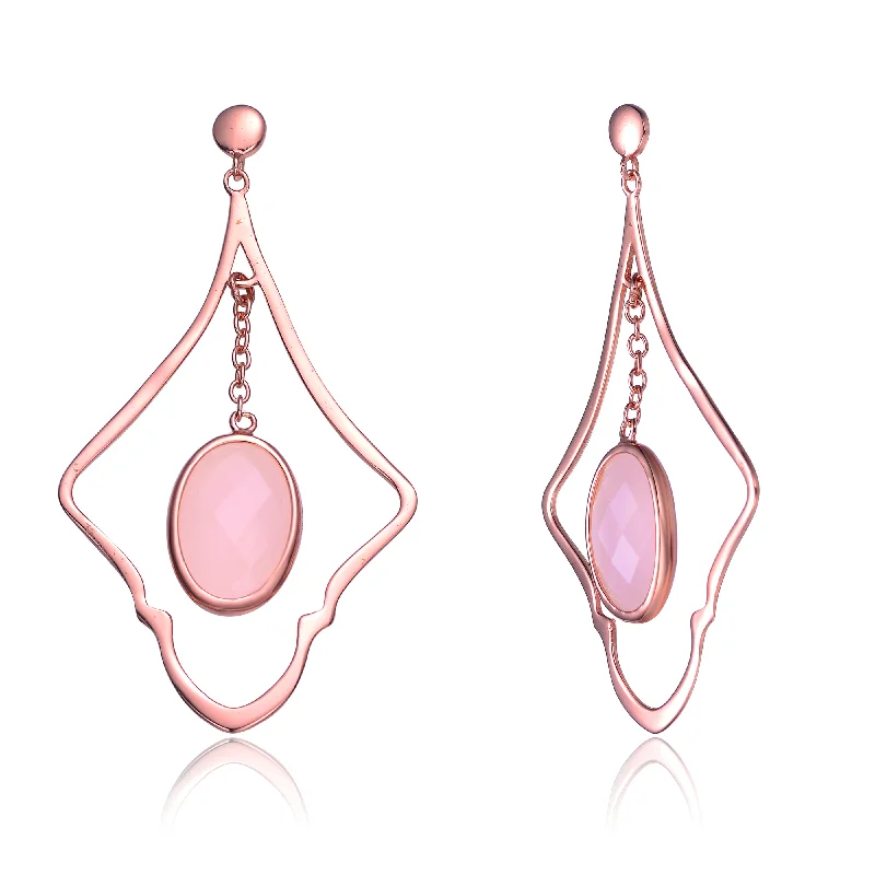 Jeanne Pink Stone Earrings