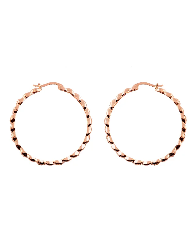 Léa Spiral Round Hoop Earrings