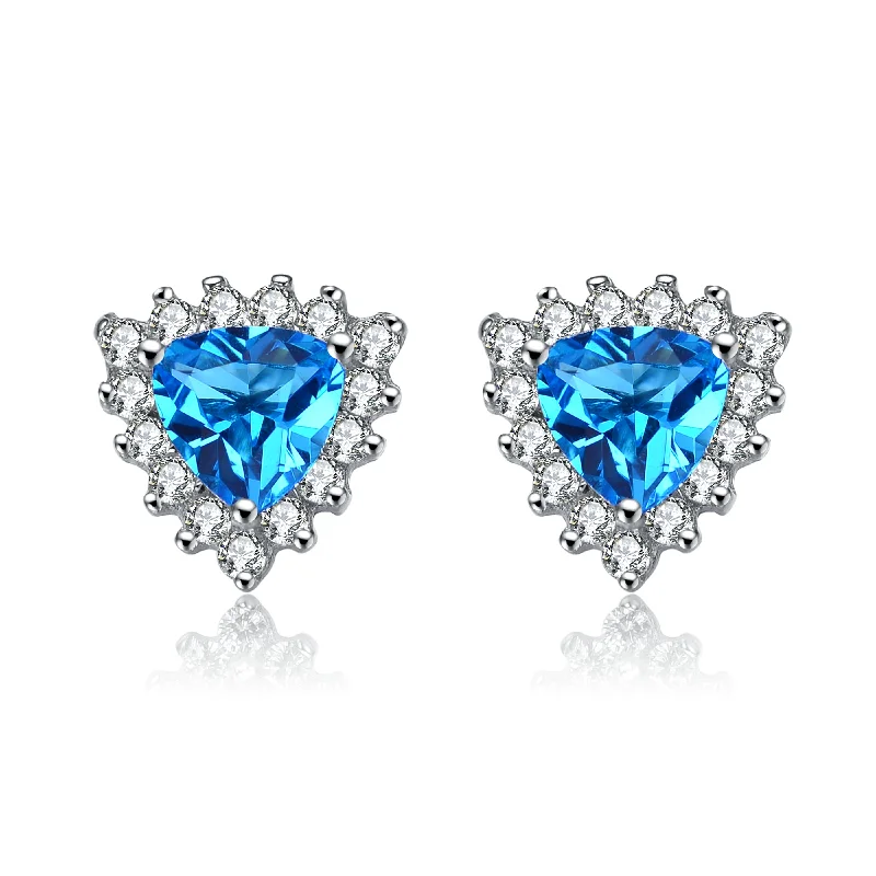 Provence Blue Cubic Zirconia Earrings