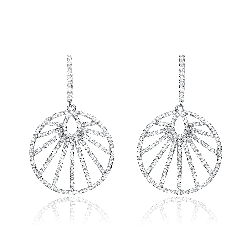 Juliette Circle Drop Earrings