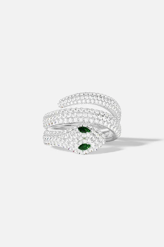 Luxe diamond rings-Pavé Kaa Ring