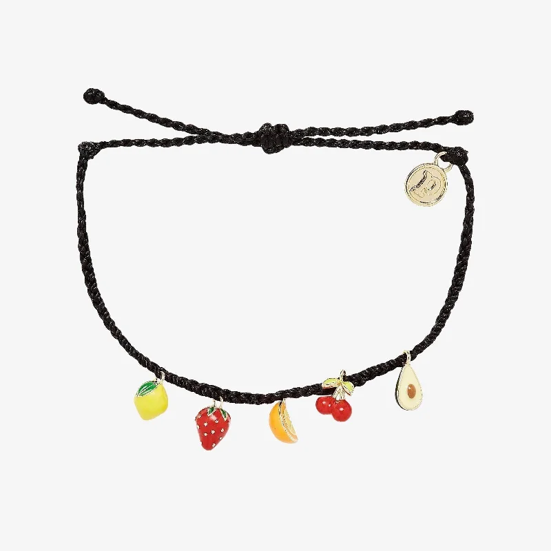 Joy charm bangles-Fruit Charms Bracelet