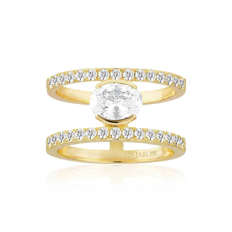 Small flower rings-Ring Ellisse Carezza Grande