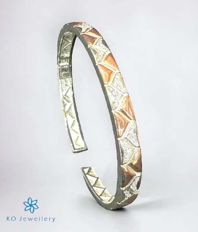 Polished word bangles-The Gilt Silver Rosegold Bracelet