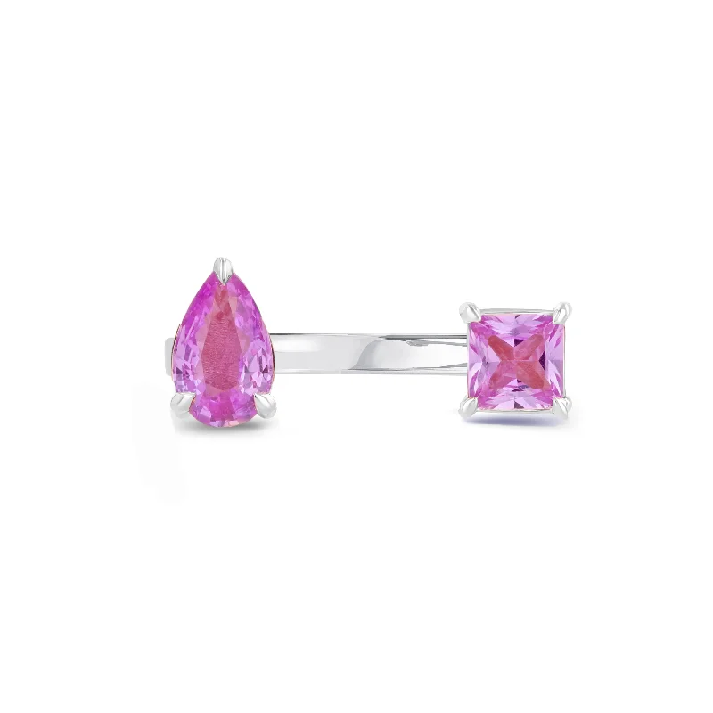 Whimsical rings-Pink Sapphire Reign Ring