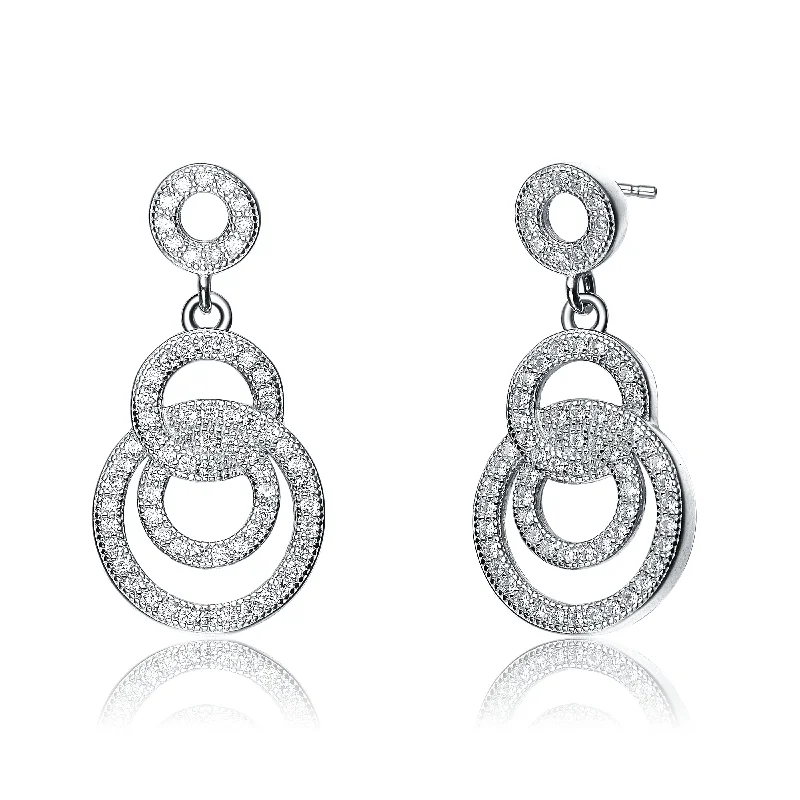 Paris Circles Drop Earrings