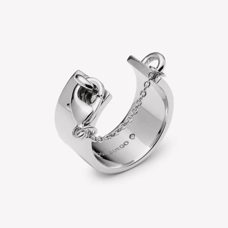 Plaited design rings-SAFETY CHAIN RING