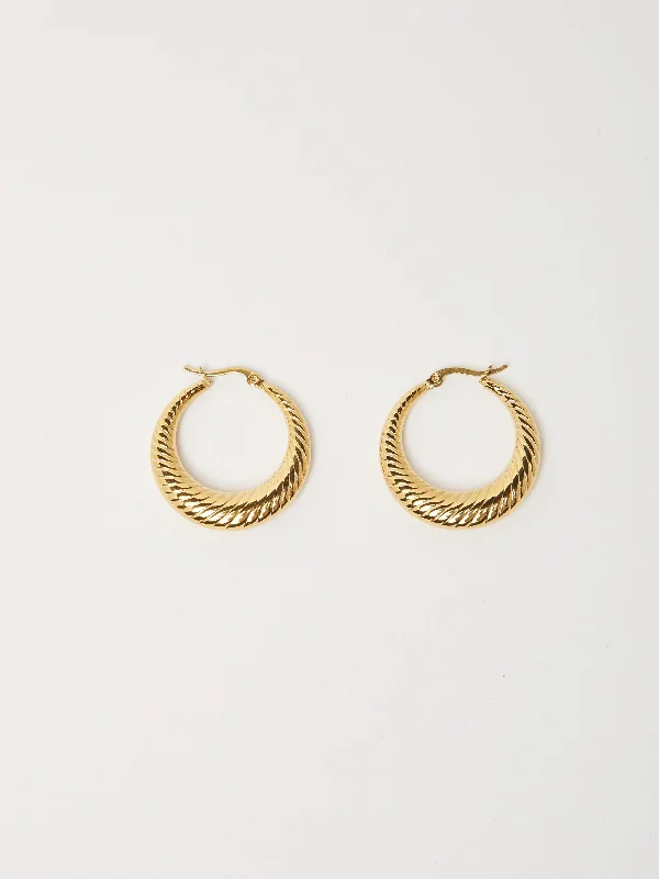 Small Spiral Hoops