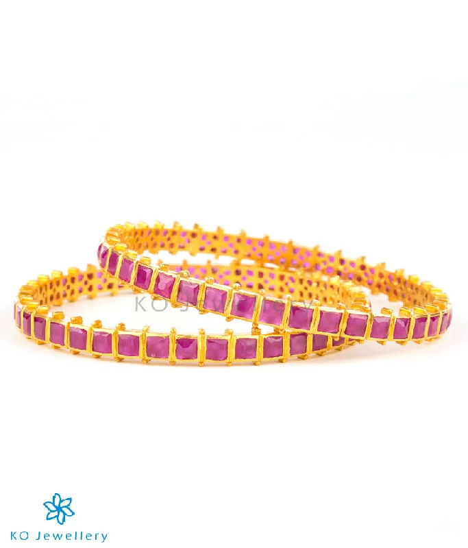 Pink gold bangles-The Raag Silver Kemp Bangle (Size/2.2/2.4/2.6/2.8)