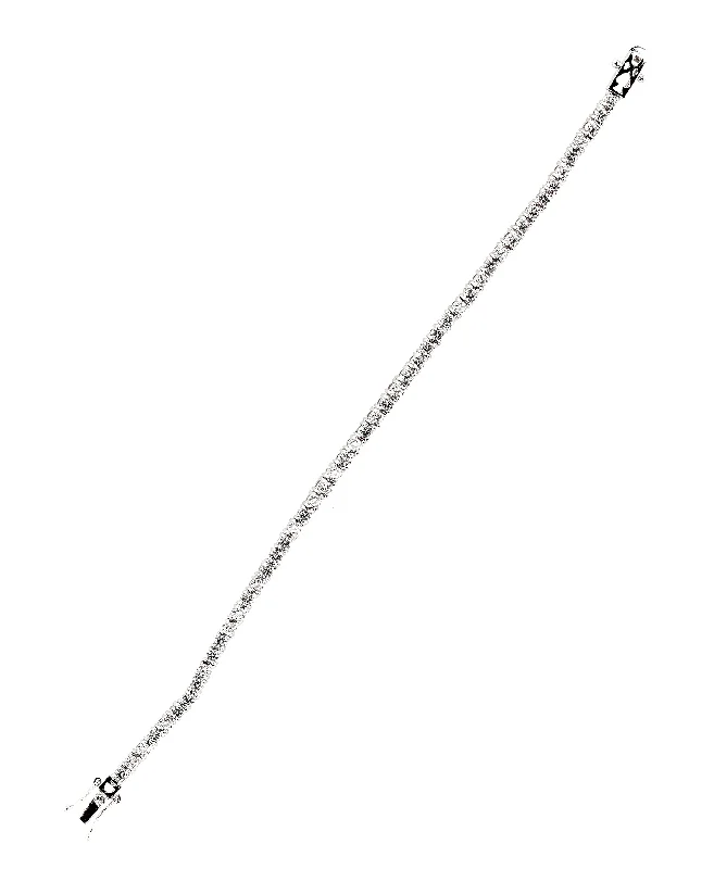 Surf charm bangles-Men's Tennis Bracelet w/ 3mm Cubic Zirconia